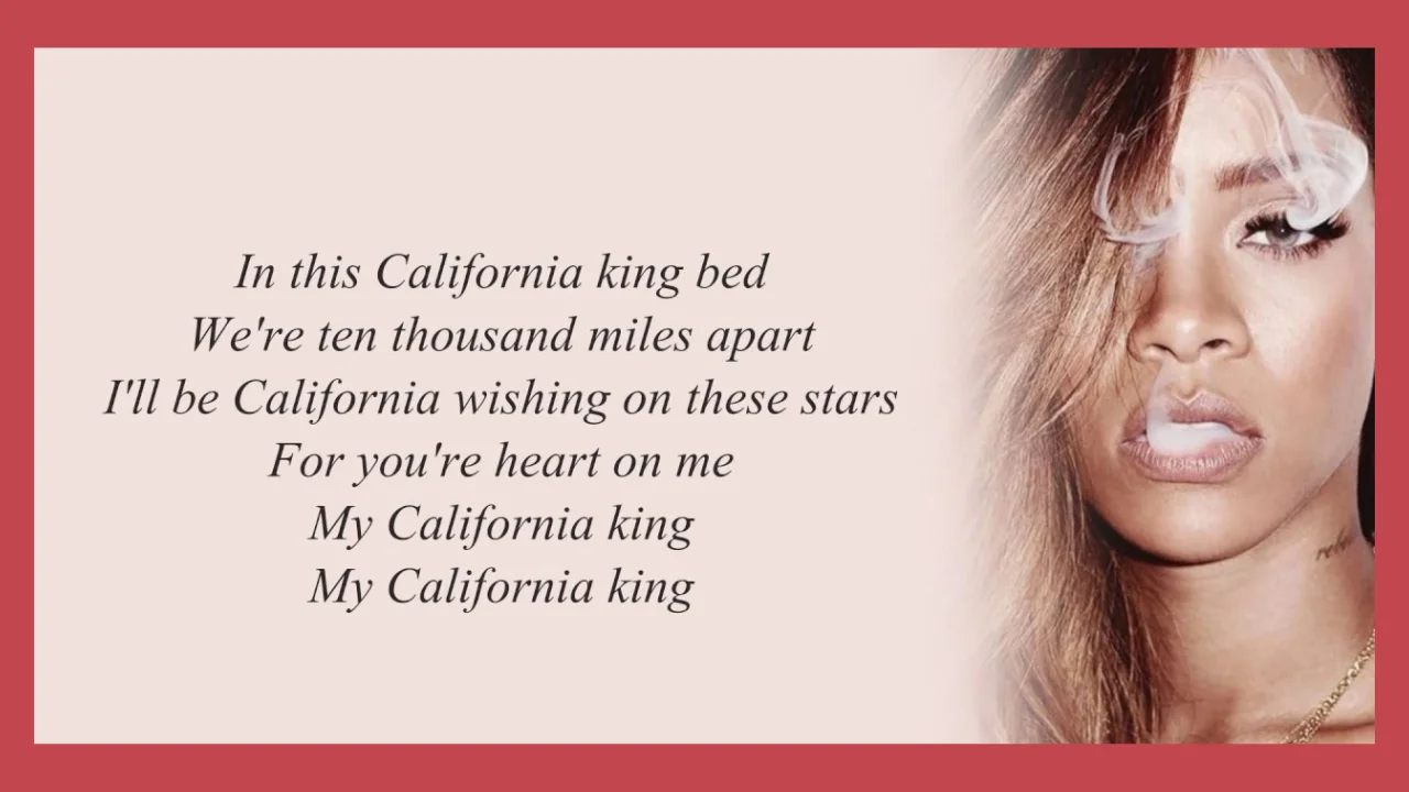 california king bed lyrics