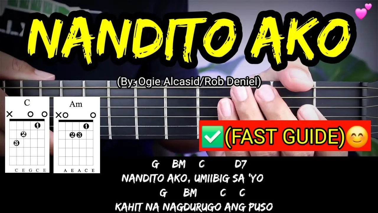 nandito ako chords